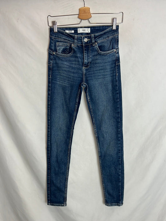 MANGO. Denim pitillo push up. T 34