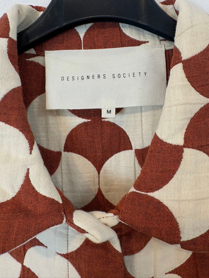 DESIGNERS SOCIETY. Chaqueta textura estampado retro