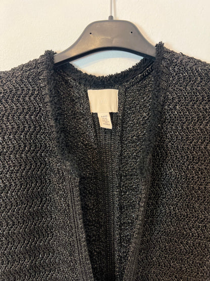 H&M. Vestido punto negro T.xs