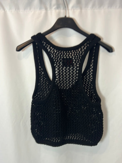 ZADIG&amp;VOLTAIRE. Openwork black top. T.S.