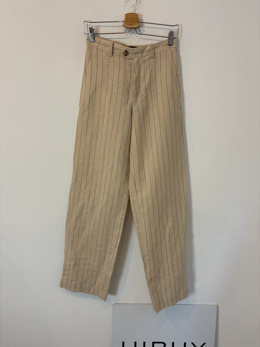 LLOYD'S. Striped mix pleated trousers. XS