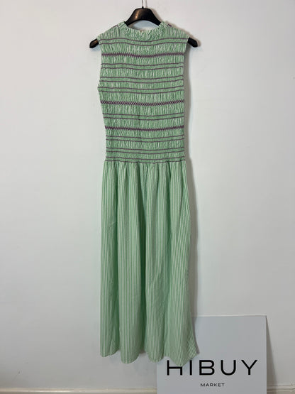 MARIA DE LA ORDEN. Long striped Ts dress