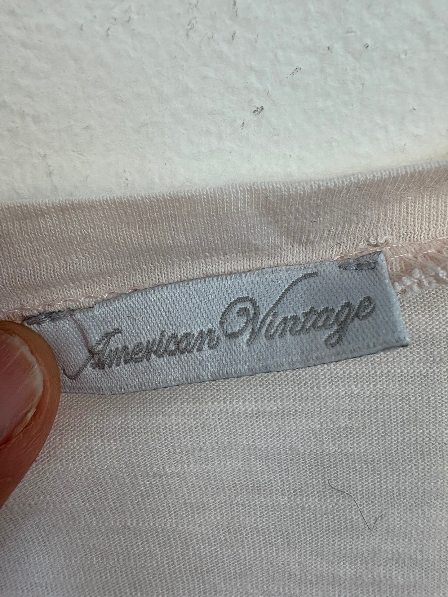 AMERICAN VINTAGE. Camiseta rosa claro mezcla