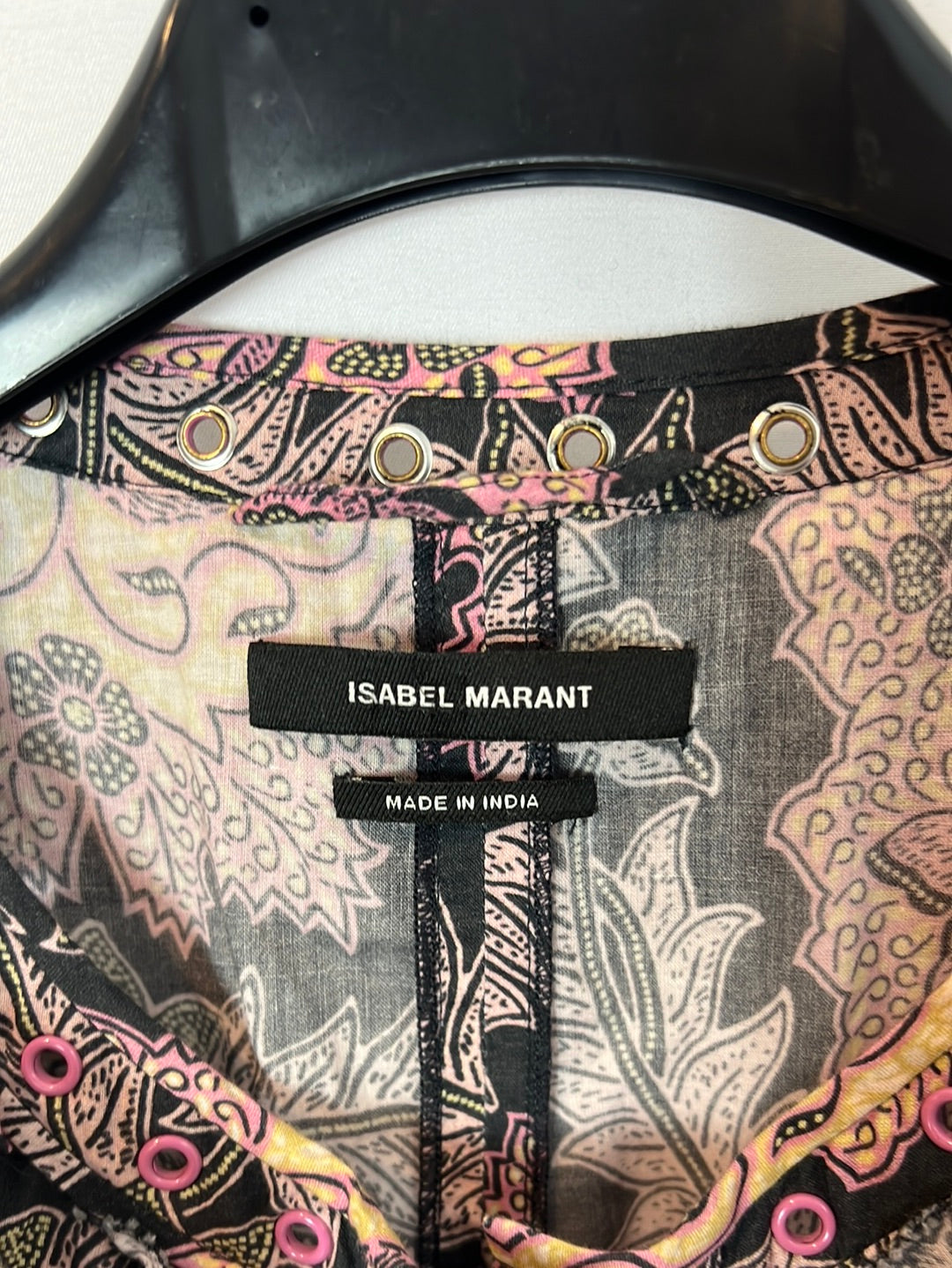 ISABEL MARANT . Vestido corto volantes. T 38