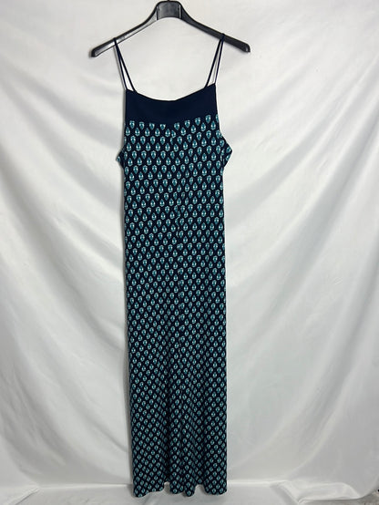 CORTEFIEL. Mono fluido azul estampado. T M