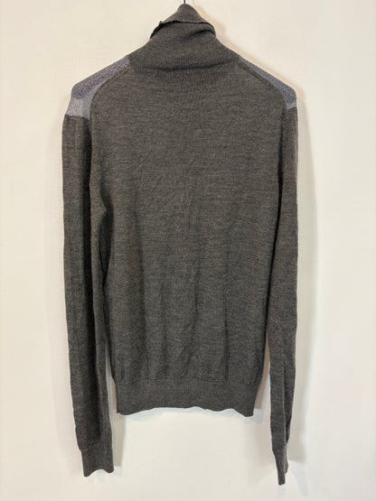 STELLA McCARTNEY. Contrast cashmere and silk sweater. T 40 (S/M)