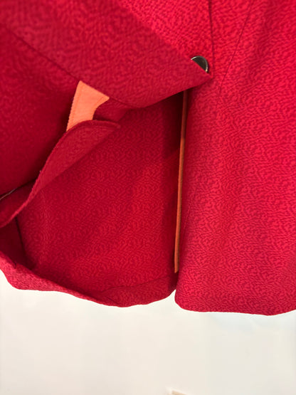 HAKEI. Chaqueta color vino textura. T M