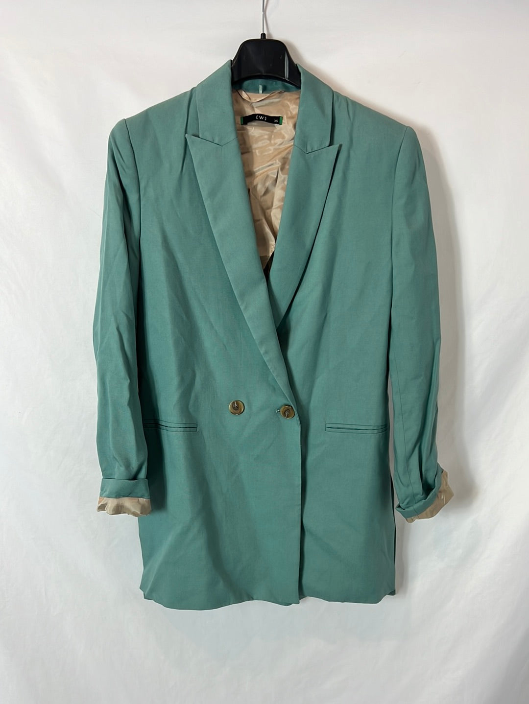 EL  CORTE INGLÉS. Blazer fluida azul T.xs