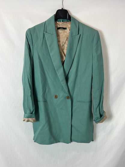 EL  CORTE INGLÉS. Blazer fluida azul T.xs