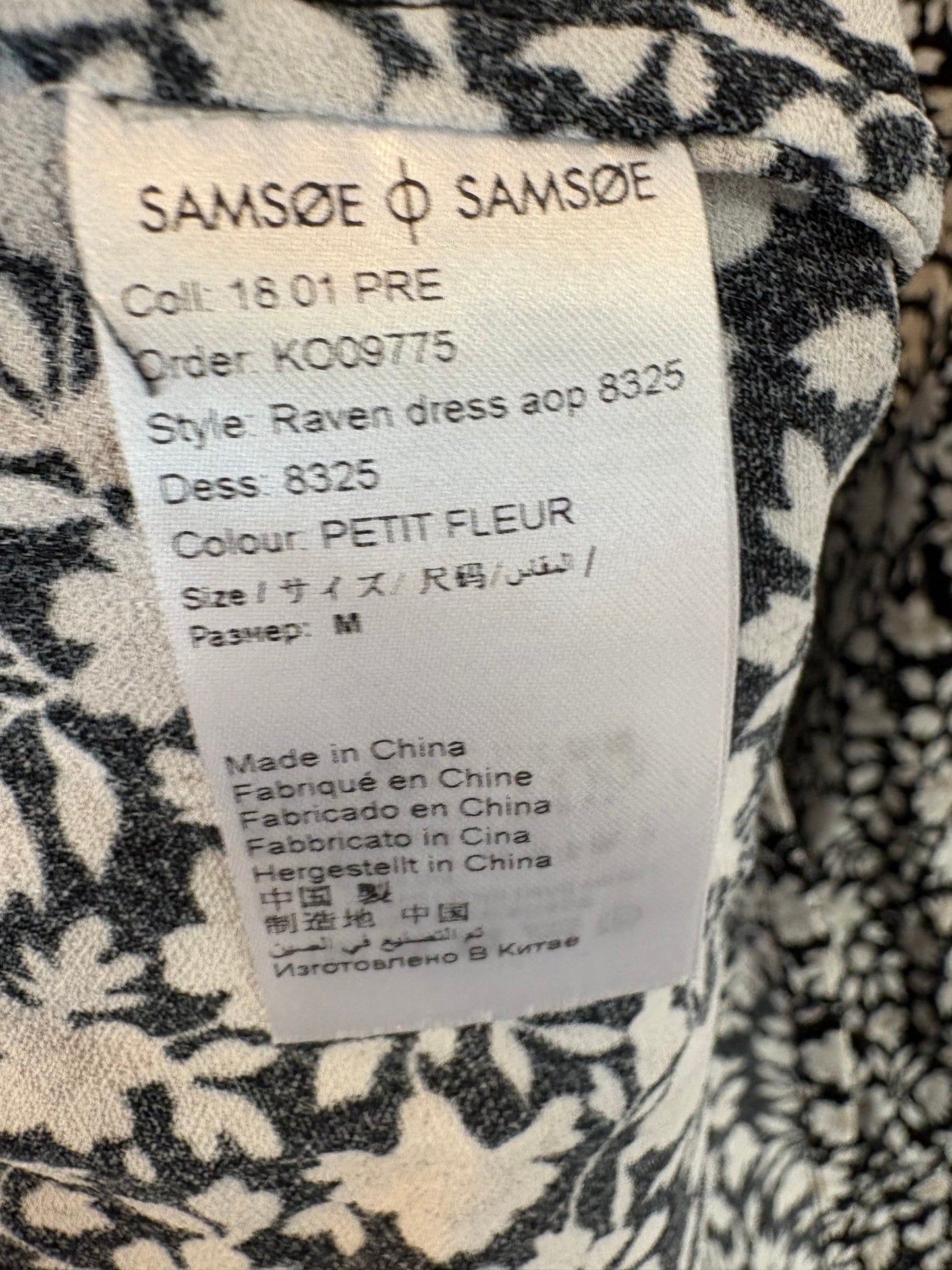 SAMSOE SAMSOE. Vestido largo estampado