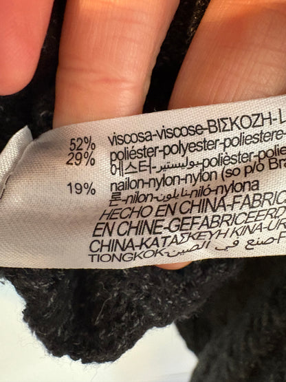 ZARA. Black stretch knit top. TL