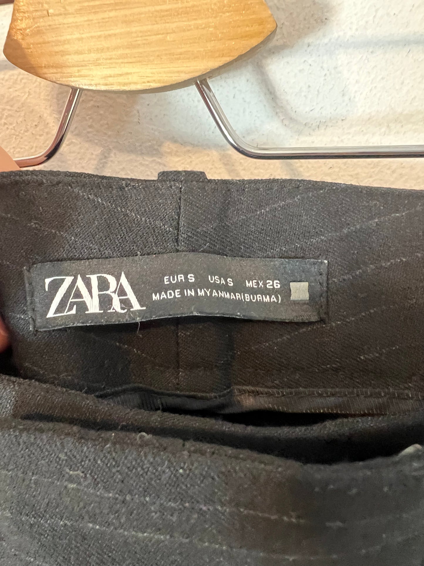 ZARA. Traje de chaqueta gris marengo rayas. T S