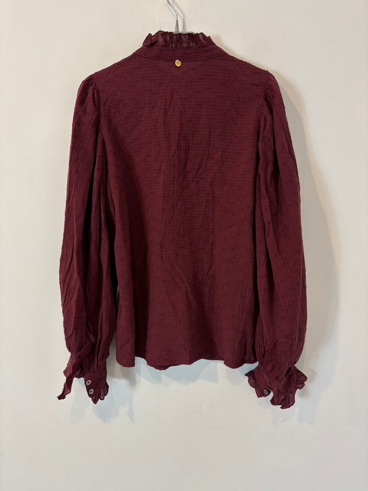 ANTIK BATIK. Blusa burdeos textura
