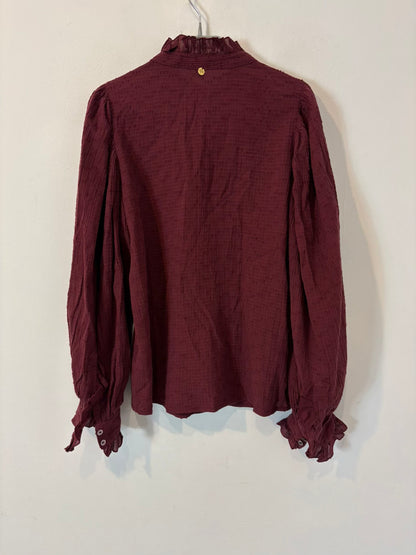ANTIK BATIK. Blusa burdeos textura