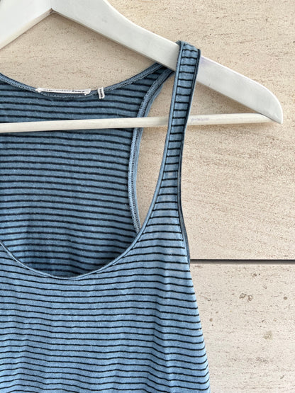 ISABEL MARANT ETOILÉ. Camiseta rayas lino azul T.xs