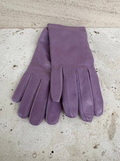 SERGIO DI CORI. Guantes piel y cashmere