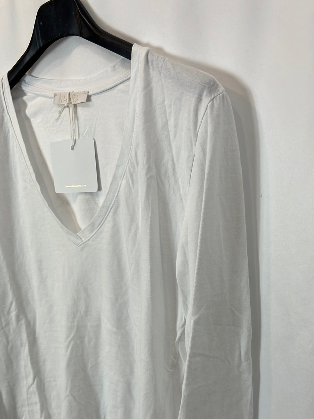 CARLOTA&amp;CO. Basic white T-shirt Tu(m)