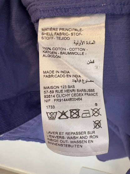 MAISON 123. Blusa morada textura