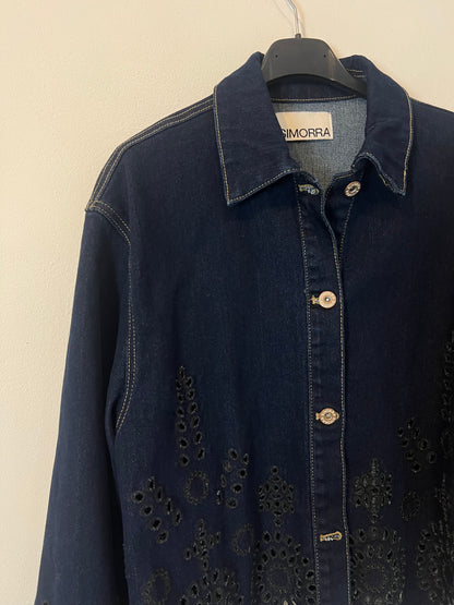 AMEÉ. Sleeveless fringed sweater S.(s)