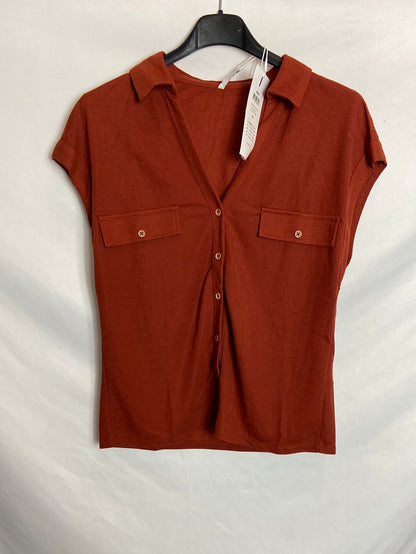 ONLY. Top teja textura abotonado T.XS