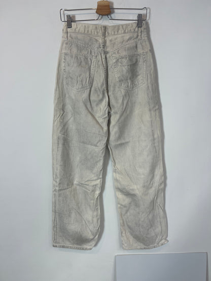 ZARA. Denim gris claro purpurina. T 36