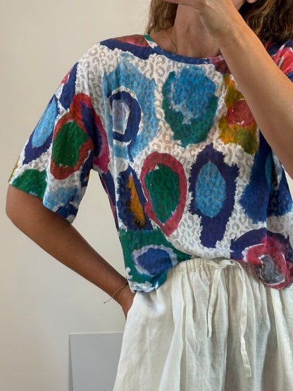 BIMBA Y LOLA. Camiseta textura colores