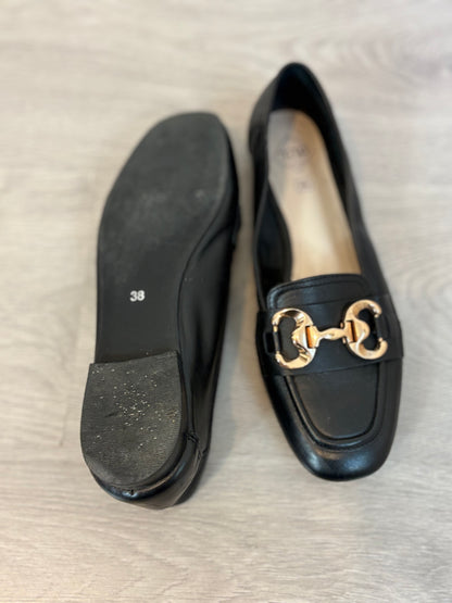 TOP3 SHOES. Mocasín piel negro. T 38