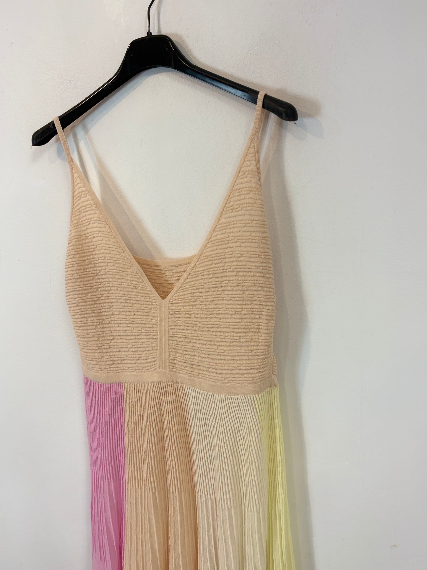 SITA MURT. Vestido midi textura tonos pastel