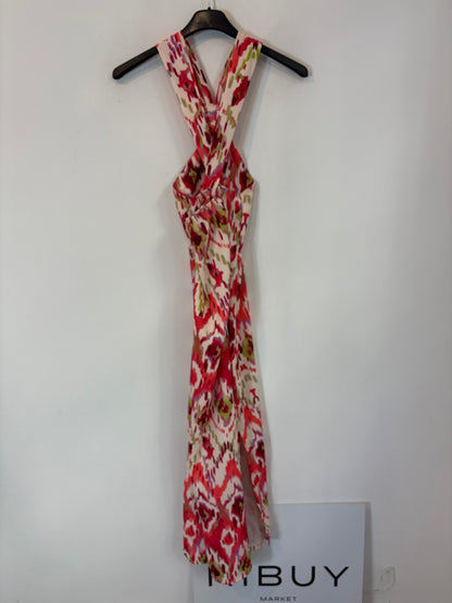 CARLOTA&CO. Vestido midi estampado detalle escote. T S/M