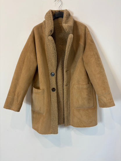 ZARA. Abrigo reversible beige. T 13-14 años (S)