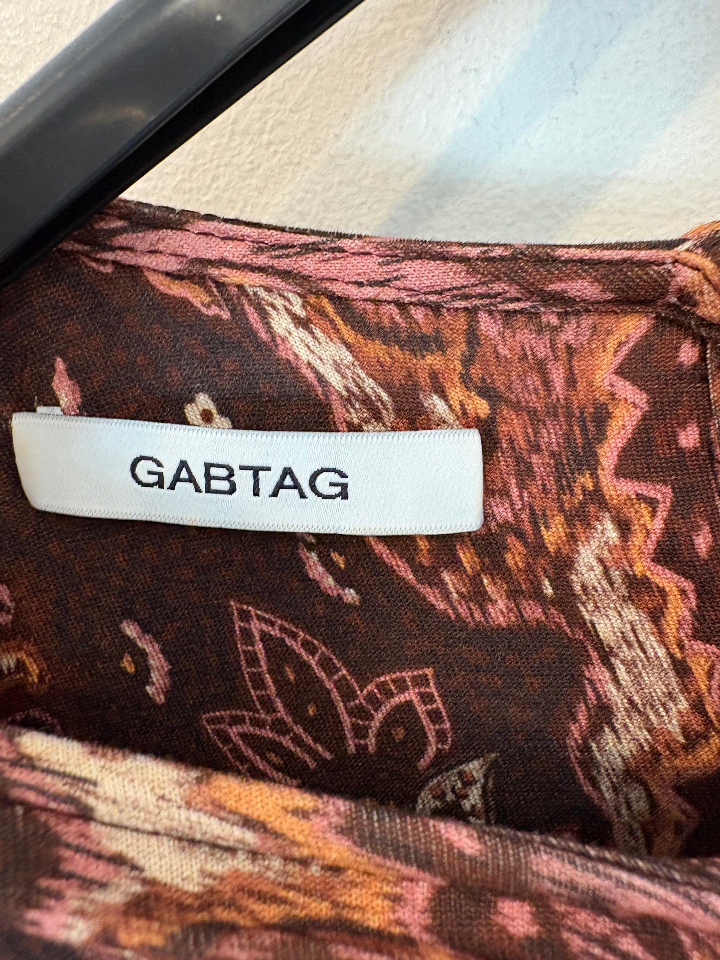 GABTAG. Vestido largo punto elástico estampado