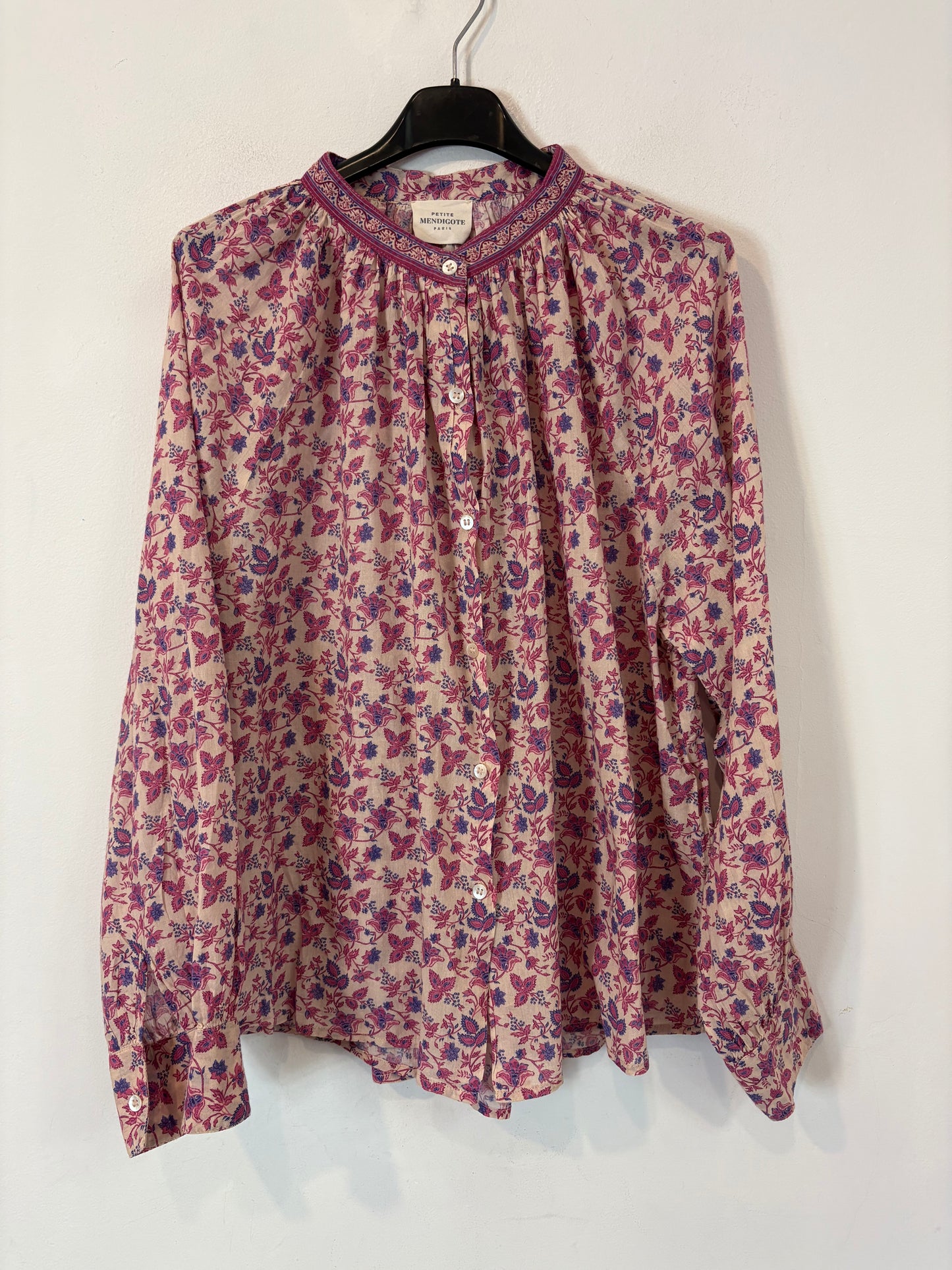 PETITE MENDIGOTE. Conjunto falda larga y blusa estampadas
