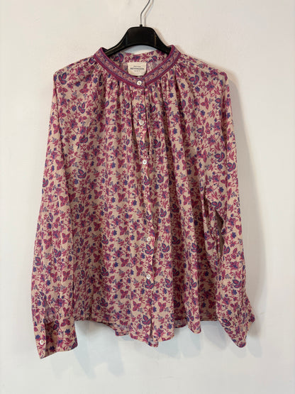 PETITE MENDIGOTE. Conjunto falda larga y blusa estampadas