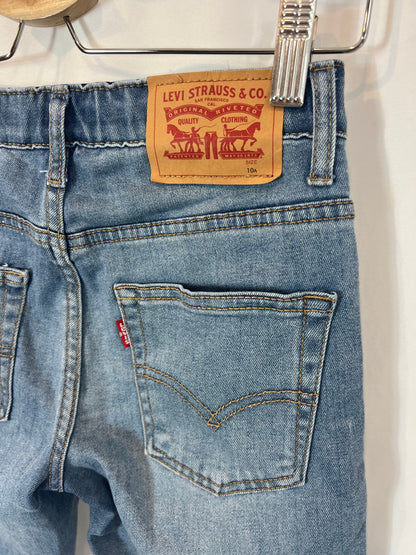 LEVI'S. Semi-elastic denim Bermuda shorts. 10 years
