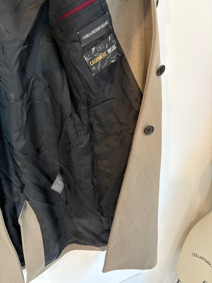 ZADIG & VOLTAIRE. Abrigo verde lana y cashmere