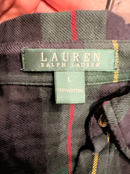 RALPH LAUREN. Plaid dress Tl (m)