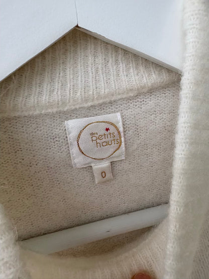 DES PETIT HAUTS. Jersey greca manga mezcla