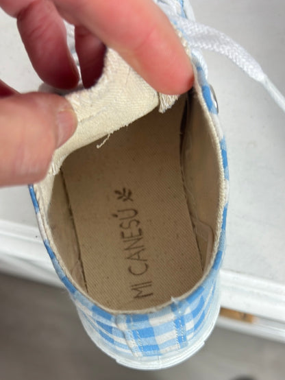 MI CANESÚ. Zapatillas cuadros vichy. T 29