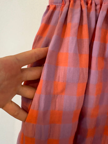 LA ROMANA GALICIA. Falda mido cuadros . T S