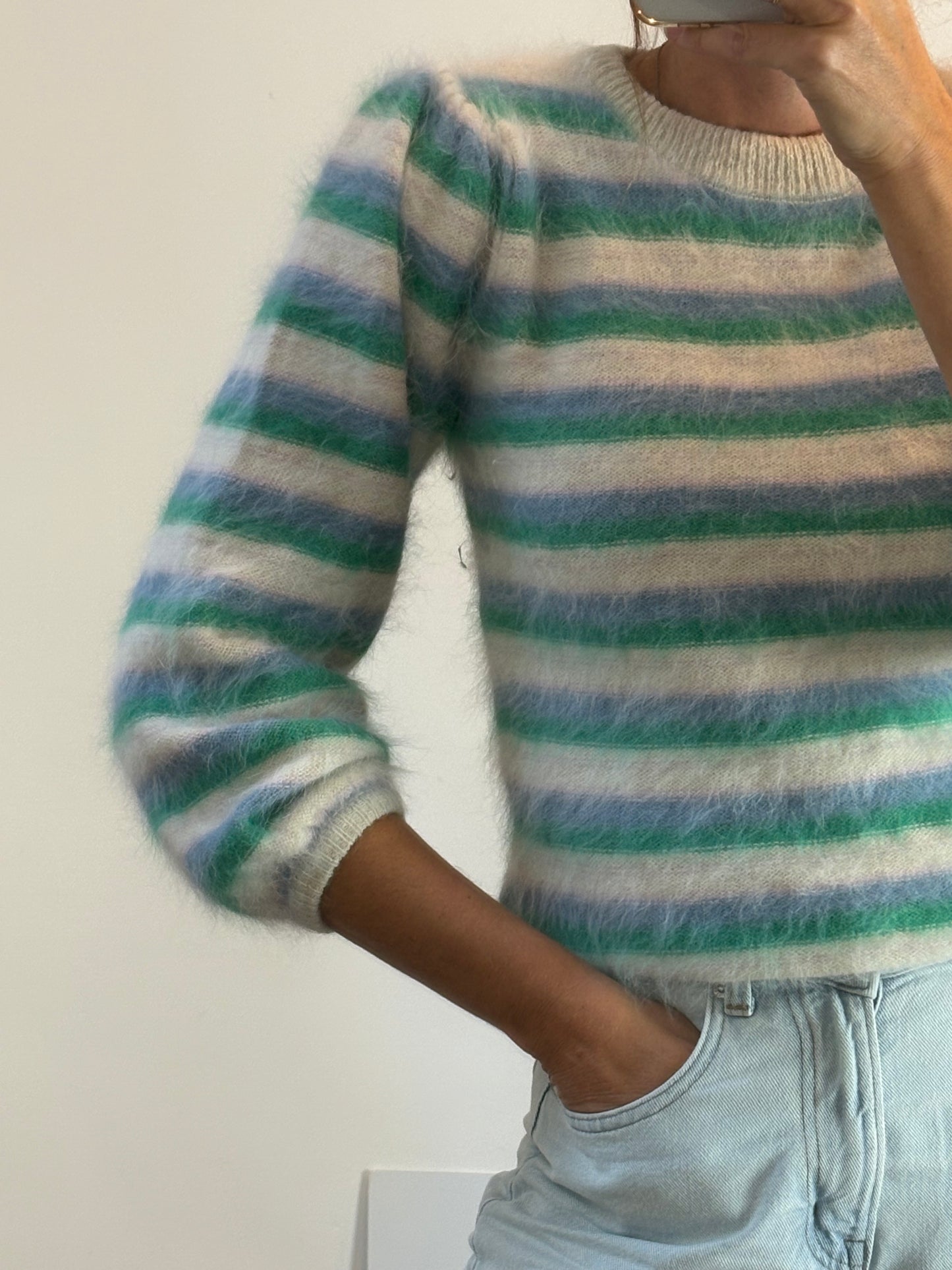 ZARA. Black stretch knit top. TL