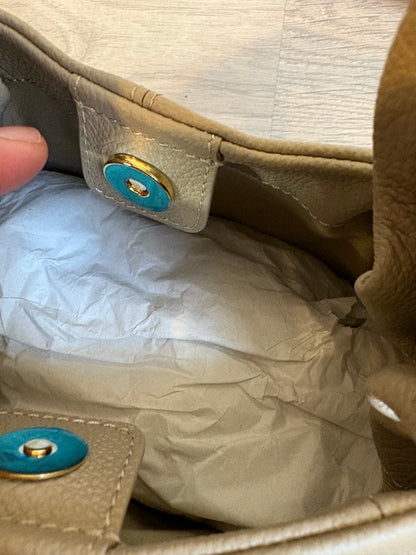 POLÉNE. Bolso gris topo mini