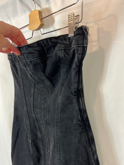 ZARA. Strapless denim dress. TM