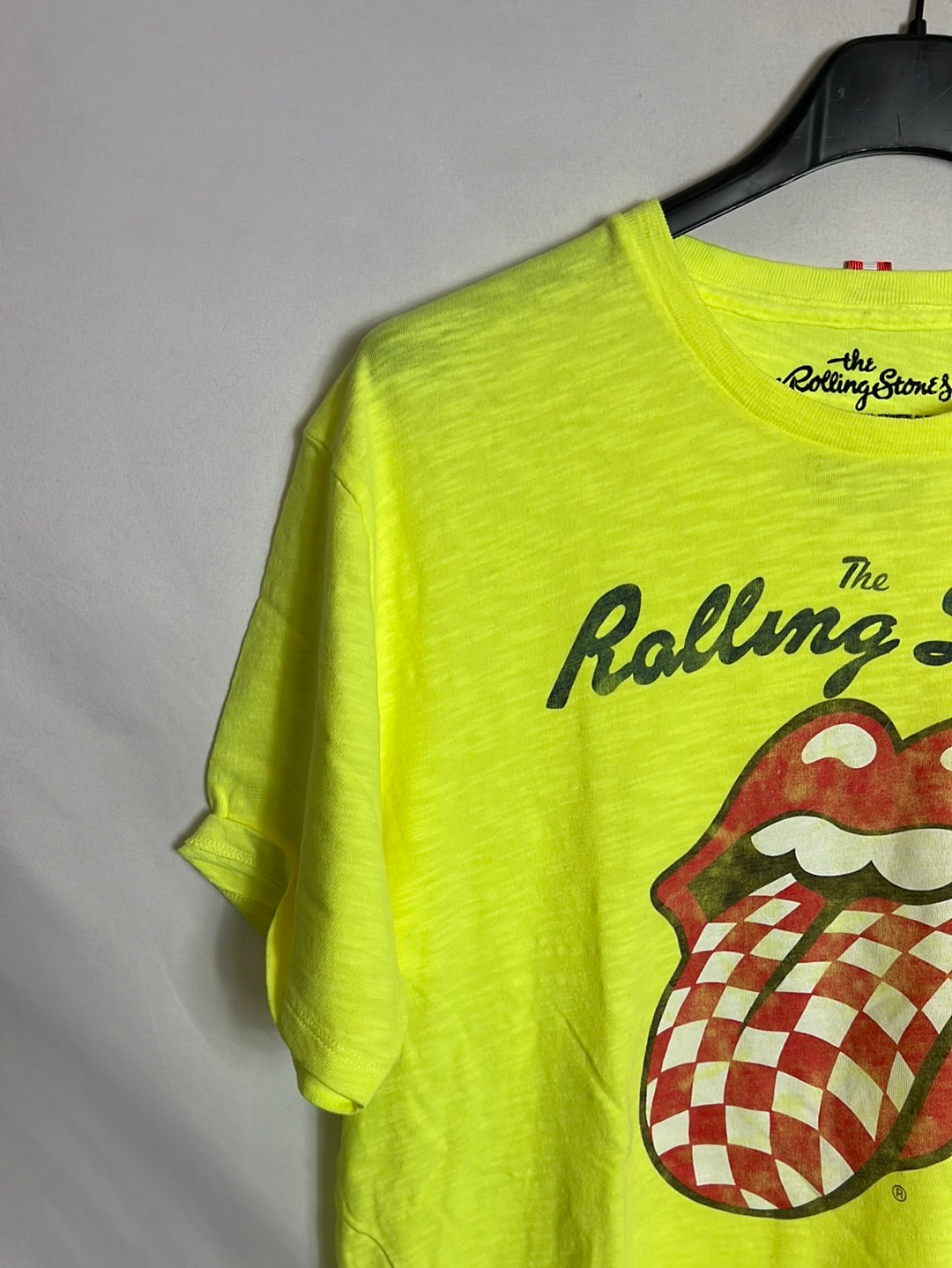 THE ROLLING STONES. Fluorescent logo T-shirt. TM