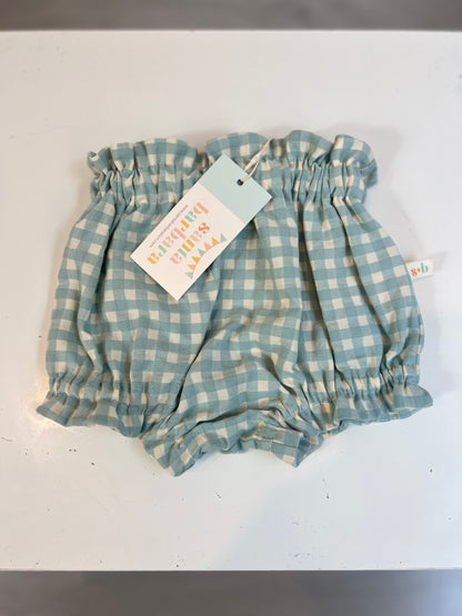 SANTA BÁRBARA BCN. Cubrepañal  cuadros  T.0-3 meses