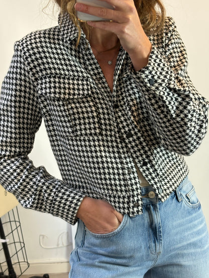 LOAVIES. Chaqueta pata de gallo abotonada