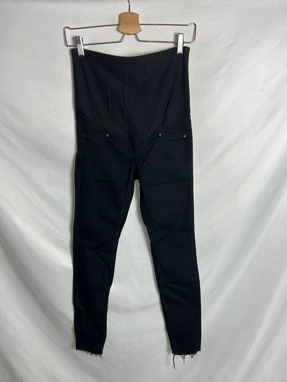 H&M. pantalónes premama negros T.34