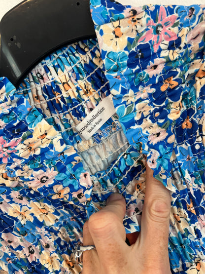 BEMOODYCOLLECTION. Blusa azul flores TU(s)