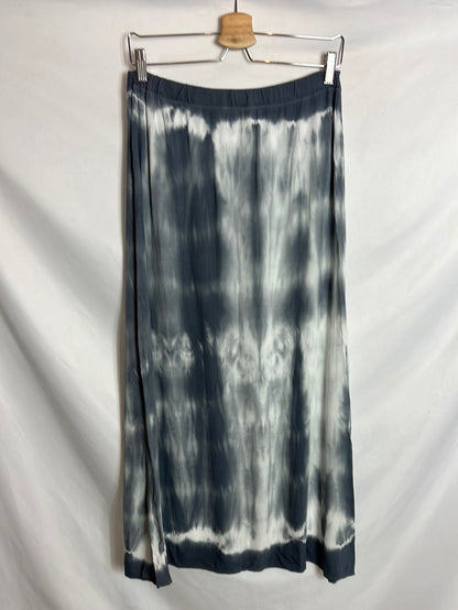 OTHERS. Blue tie-dye midi skirt. TL
