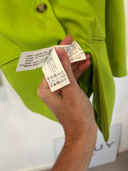 ZARA. Total look blazer y pantalón verde. T XS/S