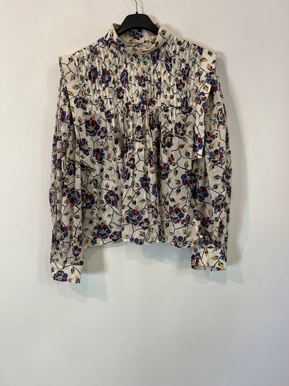 ISABEL ETOILÉ MARANT. Blusa blanca flores T.36